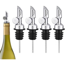 Weighted Stainless Steel Liquor Bottle Pourers: Auto Flip Spouts for P