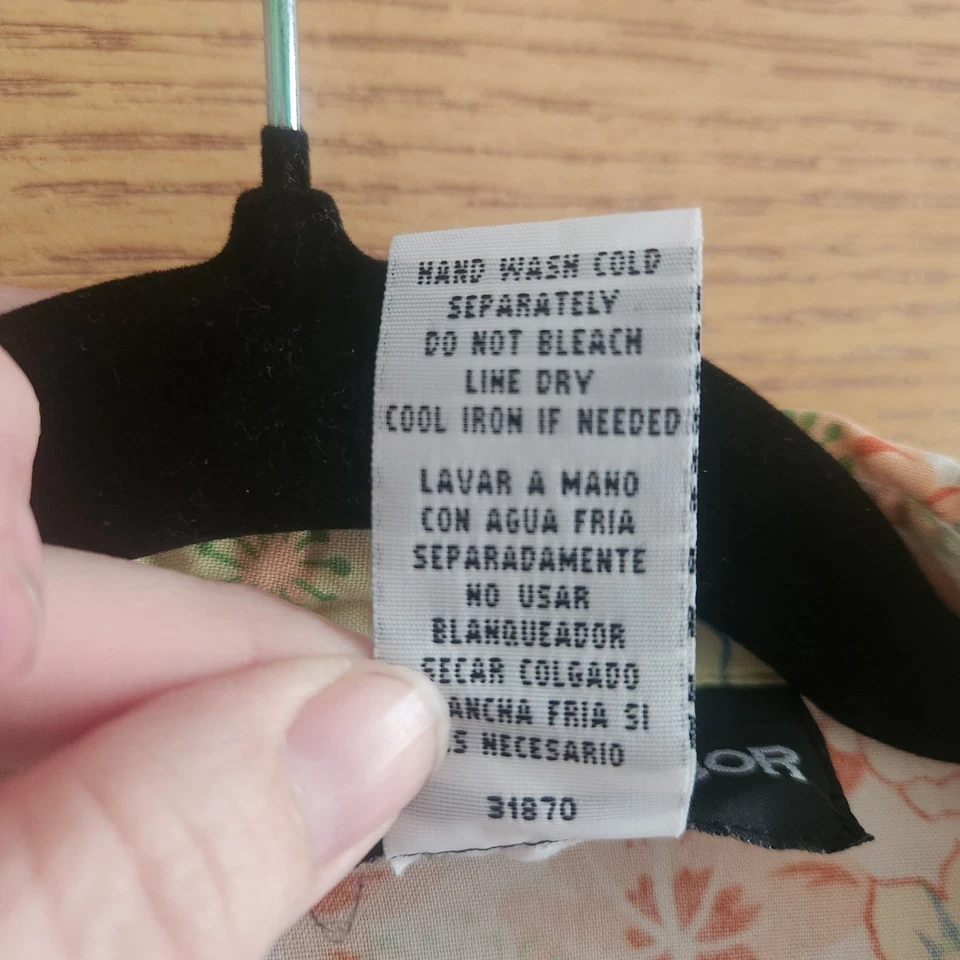 Camisa floral Sag Harbor para mujer talla XL dopamina con cuello abotonado Momcore Foto 4 de 4