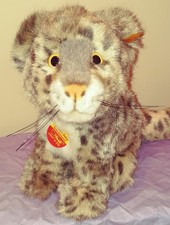 STEIFF Snow Leopard Snobby Baby 065750 With Tags 9.5" Tall