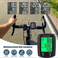Waterproof Wired LCD Digital Cycle Bike Computer Bicycle Speedometer Odometer US