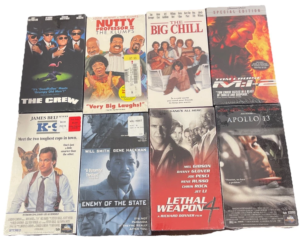 LOT OF 15 VHS TAPES MOVIES All SEALED NEW, K-9, M:1-2, Con Air, Lethal Weapon - Image 3 of 4