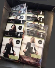 Cuddl Duds Warm Layers LARGE LS Crew Top & Black Stretch Legging Bottom Set