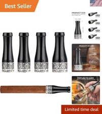 High-Quality Cigar Mouthpiece Set - Compact with Gift Box for Men & Women