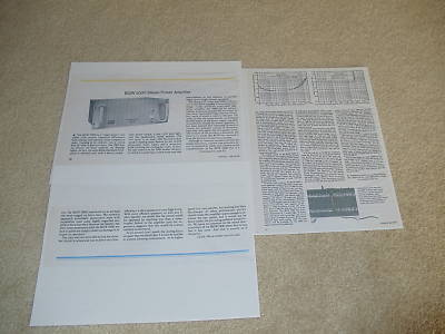 BGW 500D Power Amplifier Review, 3 pgs, Full Test, 1976