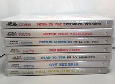 CORE SECRETS Gunnar Peterson's 7 DVD Set Exercise Fitness NEW