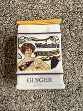 The Country Store Spice Jar Collection WELCH'S Grape Juice - GINGER Jar W/Lid