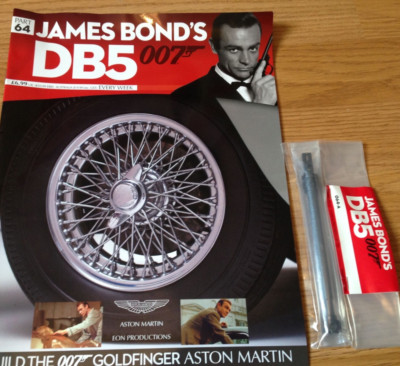EAGLEMOSS 1/8 BUILD JAMES BOND 007 ASTON MARTIN DB5 ISSUE 64 NEW SEALED + MAG