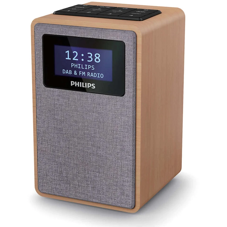 Philips TAR5005/10 – DAB+/FM Radiowecker – Holzoptik – Wie Neu - Bild 2 von 4
