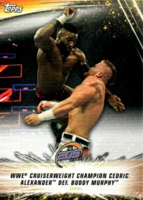 Cedric Alexander WWE Pro Wrestling Trading Card Tops Wrestler Summer Slam #69