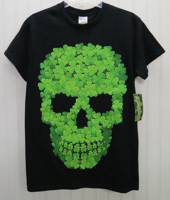 Top T Shirt Size Small 34 36 Skull Of Shamerocks St Patrick S Day New Ebay