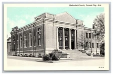 Methodist Church, Forest City Arkansas AR Postcard