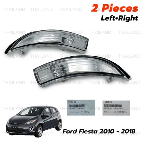 Fits Ford Fiesta Sedan Hatchback 2010 18 Lh+Rh Side Indicator Lamps Mirror - Picture 2 of 10