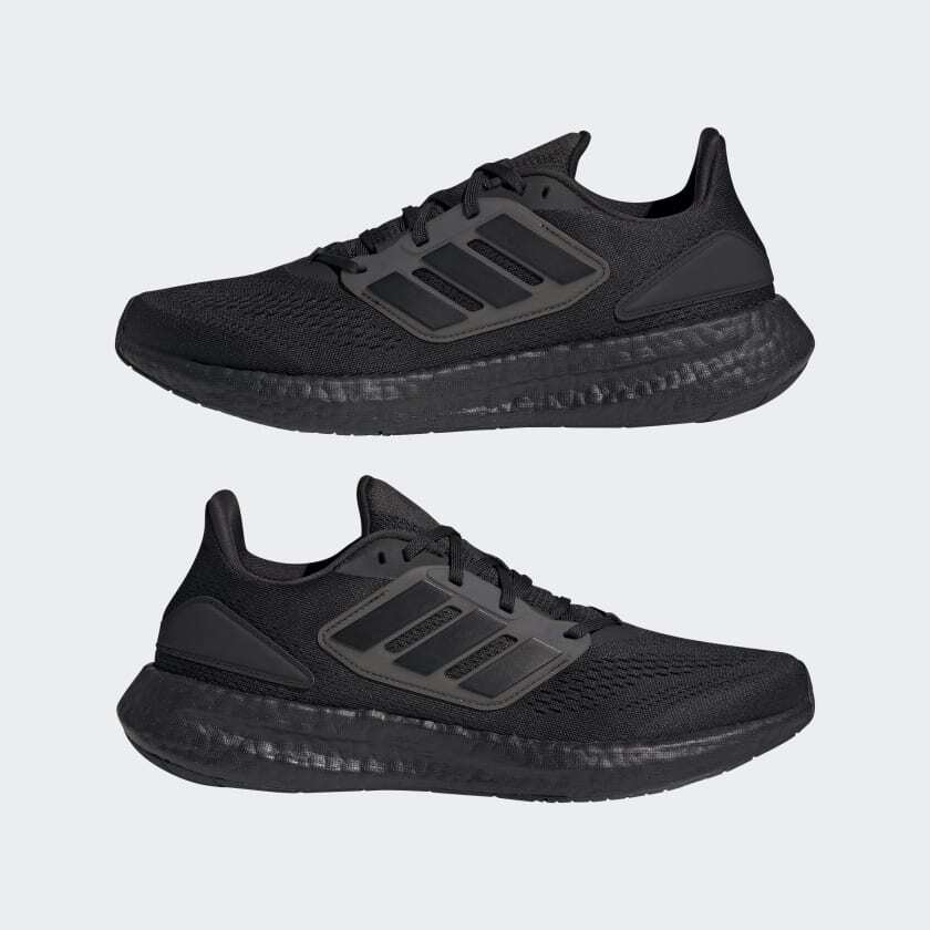 ADIDAS PUREBOOST 22 MEN SIZE  12.5 & 14.0 NEW CORE BLACK RUNNING COMFORTABLE image 8