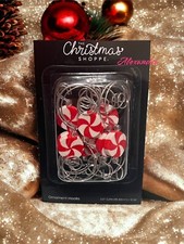 Peppermint Swirl Candy Ornament Hooks New Christmas Decorations Candy Land 12 Pc