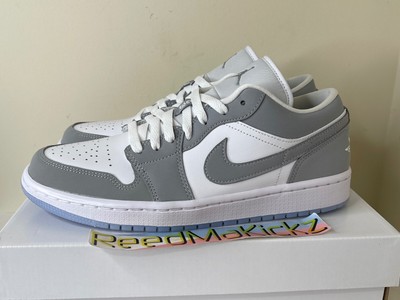 Nike Air Jordan 1 Low Wolf Grey White Aluminum 2021 Womens DC0774 105 | eBay