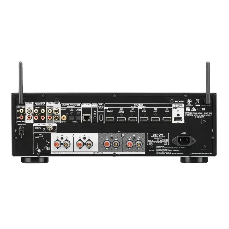 Denon DRA-900H, sintoamplificatore, heos, 2.2x145w, hdmi 8k, streamer - Immagine 4 di 4