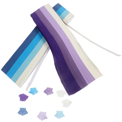 1080 Pezzi Strisce di Carta Stella Origami a Cinque Punte per Artigianato - Foto 4 di 12