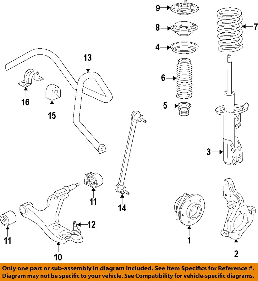 18、21、23 GM OEM 18-21 Enclave Front Suspension Struts Components