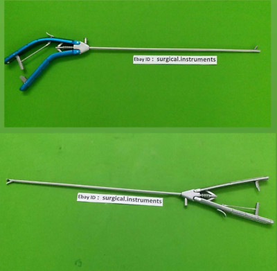 2pc Laparoscopic Needle Holder Self Ridding Jaw 5mmx330mm Reusable Instruments