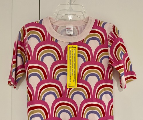 NWT HANNA ANDERSSON Organic Cotton Hello Rainbows Pajama Top - Size 14 (160 cm) - Picture 4 of 9