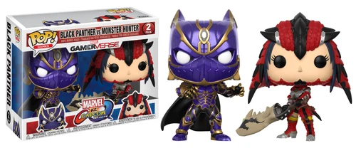Funko Pop! Vinyl: Monster Hunter Marvel - 2 Pack - Black Panther vs Monster...