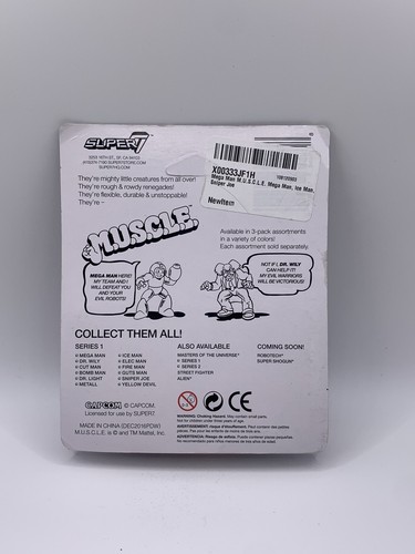 Mega Man M.U.S.C.L.E Super 7 Figurine Mega Man Ice Man Sniper Joe New Sealed - Picture 4 of 5