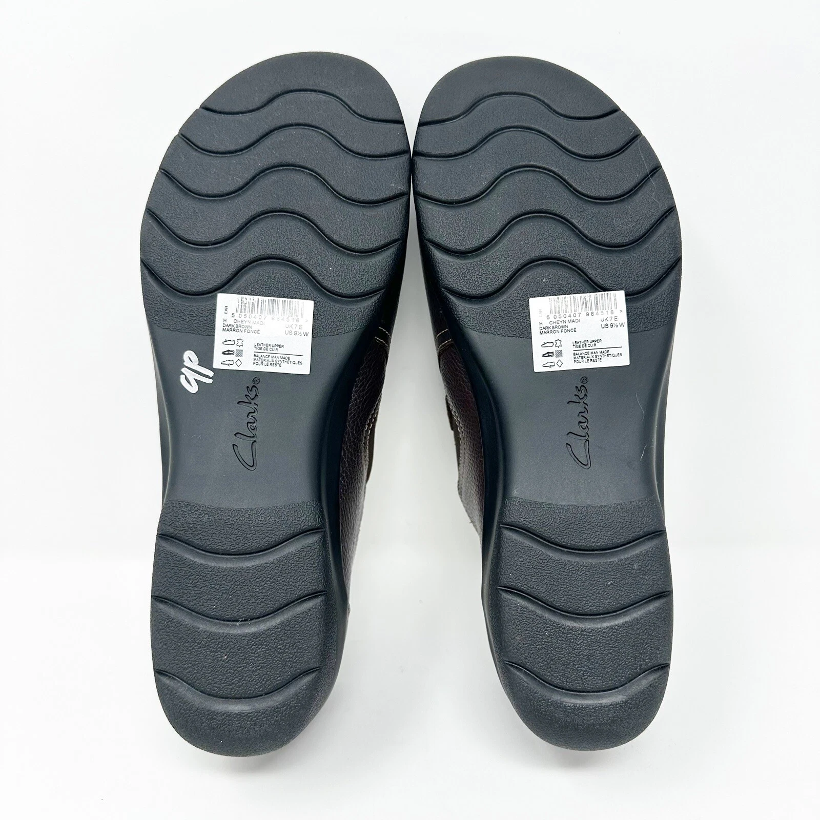 Scarpe slip on donna Clarks Cheyn Madi 9 5 W pelle marrone comode minimaliste