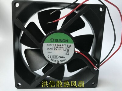 SUNON KD1209PTS2 DC12V 1.7W 9CM Silent chassis cooling fan