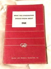 What The Lithographer should know about Ink, 1968, Softback / Vintage