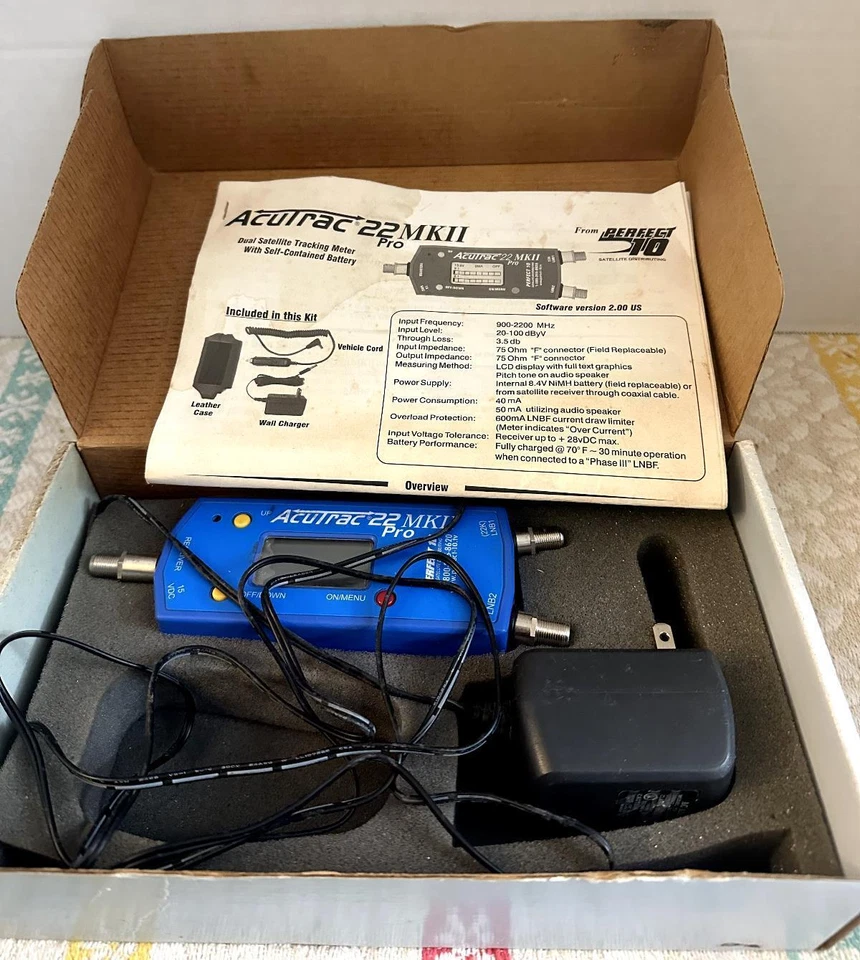 Acutrac 22 MKII Pro Dual Satellite Tracking Meter Perfect 10 - Image 4 of 4