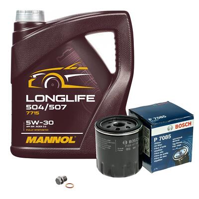BOSCH Ölfilter 5 L MANNOL 5W-30 Longlife für Mazda CX-5 2.2 D AWD