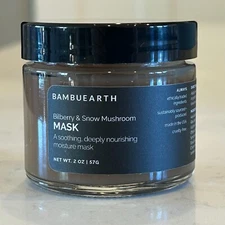 Bambu Earth Bilberry & Snow Mushroom Mask Hydrating Moisturizing 2.0oz/57g