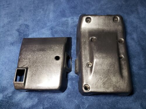84-89 Toyota Pickup Truck 4Runner Steering Column Clamshell Cover BLACK NO TILT - Picture 6 of 9
