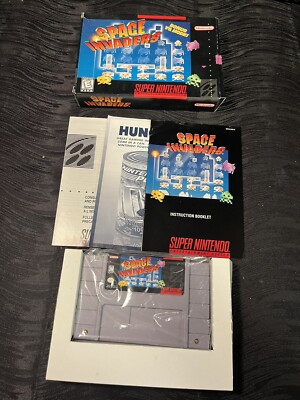 Space Invaders SNES Super Nintendo CIB Complete Box 1997