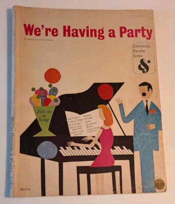 Vintage Were Having A Party Cornel Arany Sheet Music Original 1959