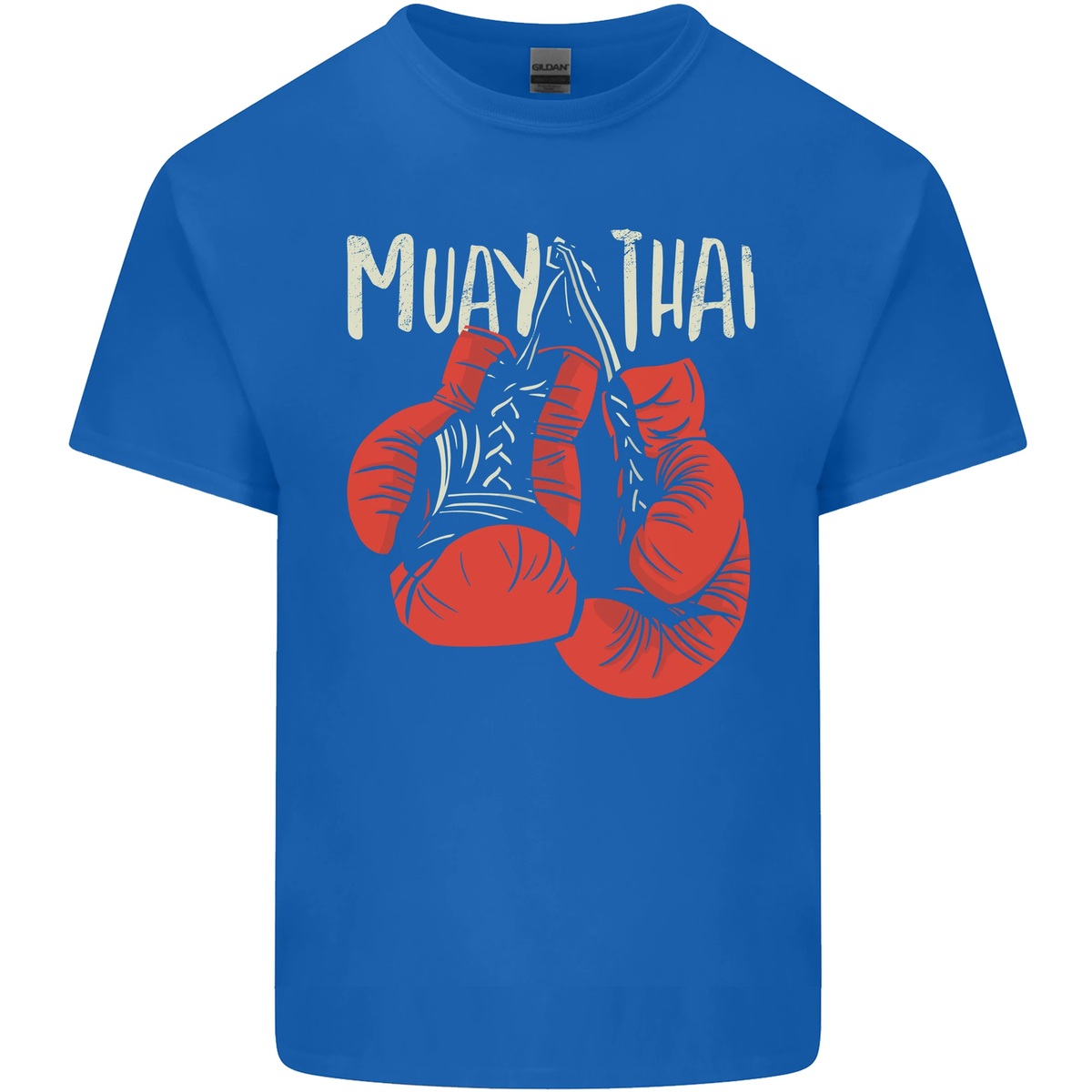 T-shirt Gildan 3000 Coton Léger - Homme - Boxe Muay Thai MMA - Impression UK - Sans étiquette