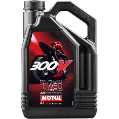 Motul 300V Full-Synthetic 4-Stroke Racing Motor Oil | 15W-50 | 4