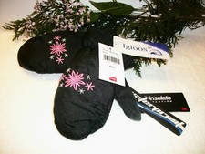 IGLOOS Girl's XS/S Thinsulate Gloves Mittens Waterproof Black NWT
