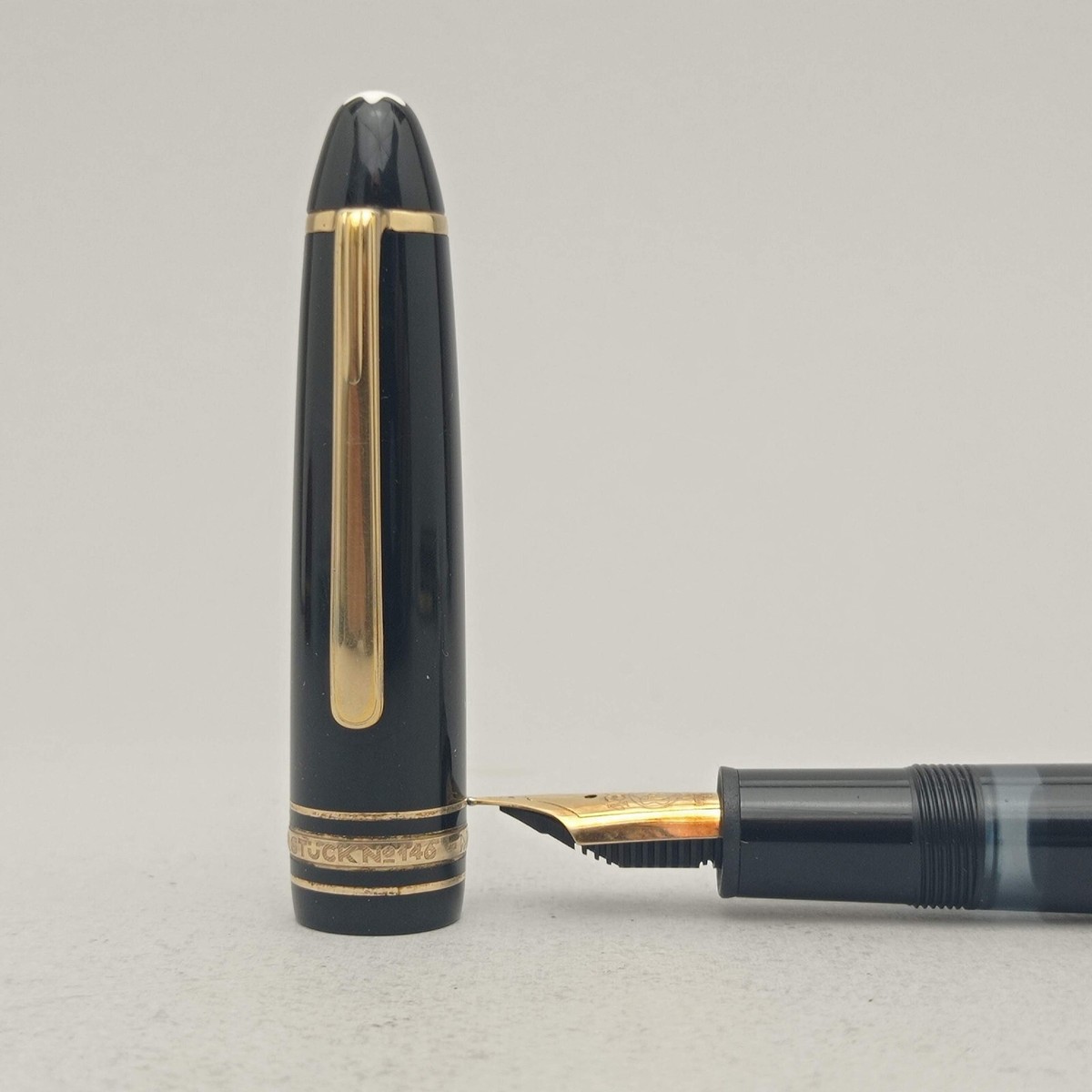 ✒️MONTBLANC Meisterstück 146 Fountain Pen 14k B Nib Vintage 70s