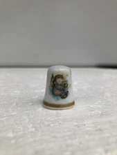 Porcelain Thimble "A Gift From Heaven"  1984 Inspired by Berta Hummel, Schmid
