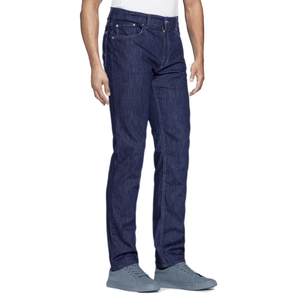 Jeans Uomo Comodo Regular Fit Pantaloni invernali Elasticizzati Comfort VEQUE - Immagine 4 di 4