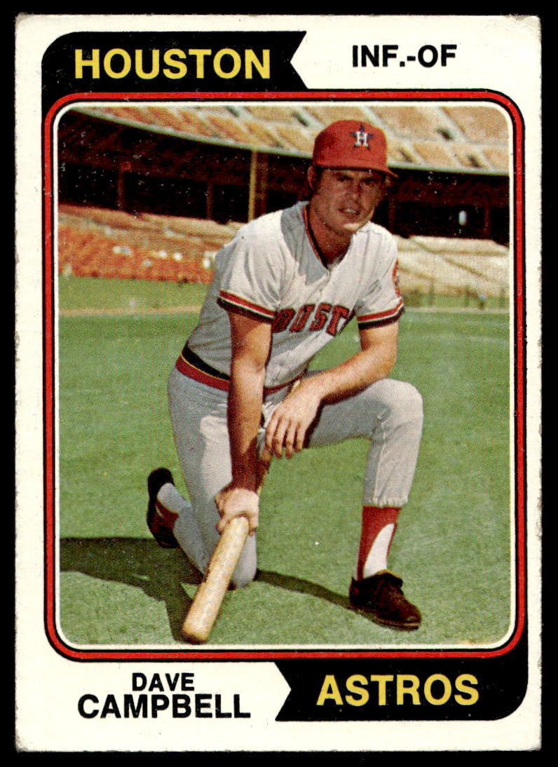 1974 Topps 556 Dave Campbell   Houston Astros  Baseball Card