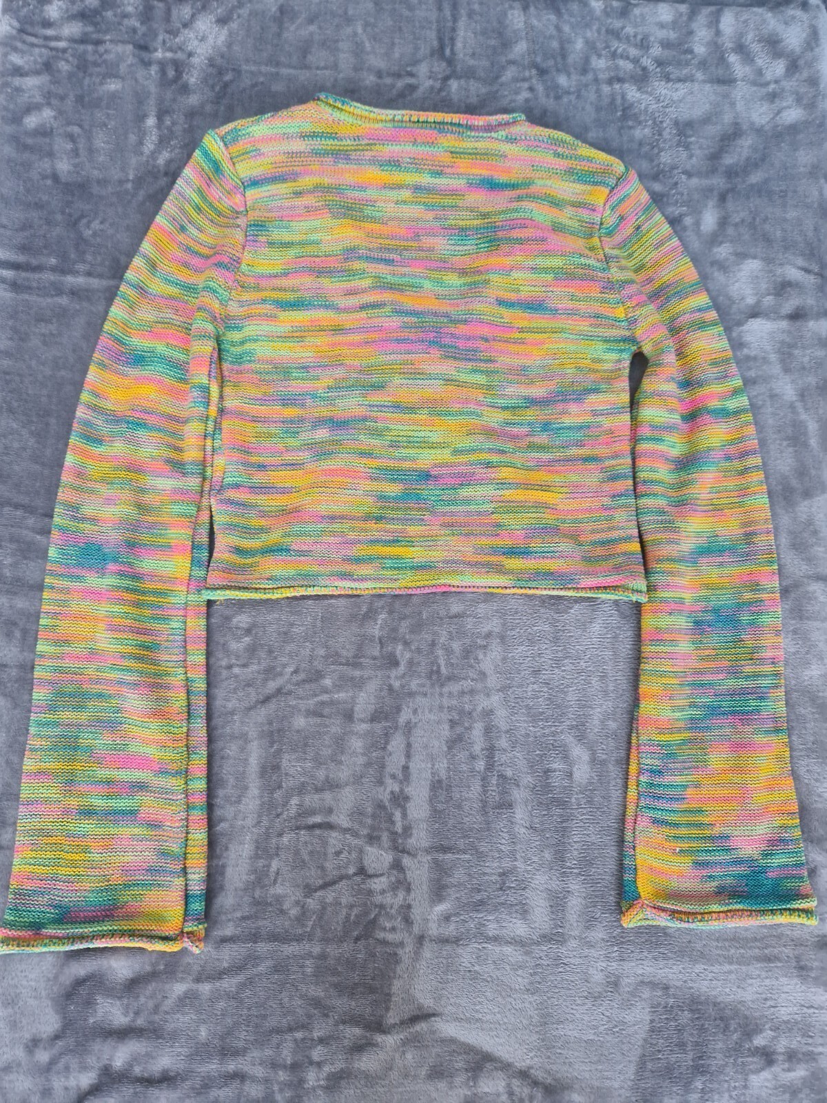 Urban Outfitters Womens Cropped Sweater Jumper SIZE S Multicoloured RRP £39 NEW image 2