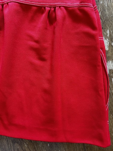 Vintage 1970s Danskin Peanuts Charlie Brown And Snoopy Red Dress Girls Size 7 - Picture 9 of 12