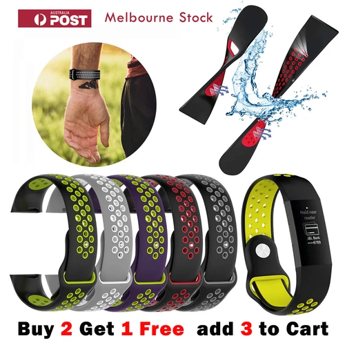 Fitbit Charge 4 Band Charge 3 /SE Sports Silicone Dual Color Replacement Straps