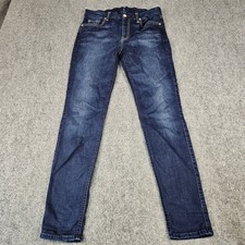 7 For All Mankind Mid Rise Ankle Skinny Jeans Dark Wash Indigo Size 31 USA