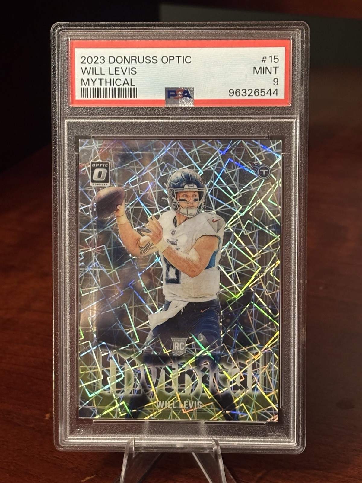 2023 Panini Donruss Optic Mythical Will Levis #15 PSA 9 Mint Titans