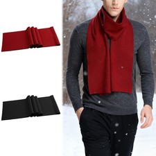 Fashion Men’s Scarf Winter Cashmere Scarves Long Plain Formal Soft Scarf PN