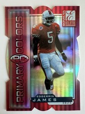 1999 Donruss Elite Primary Colors Edgerrin James #6 Red Die-Cut /75 Rookie Colts