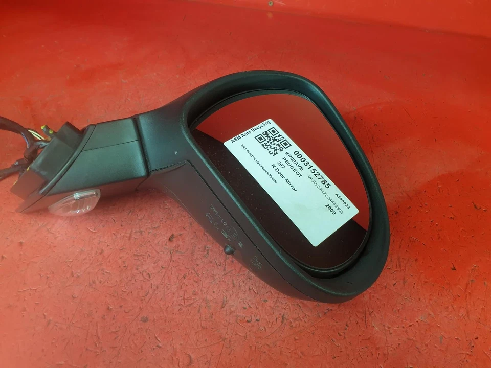 ESPEJO RETROVISOR PUERTA PEUGEOT 207 LADO CONDUCTOR OFFSIDE ALA DERECHA 2009 5 PUERTAS HATCHBACK Foto 2 de 4